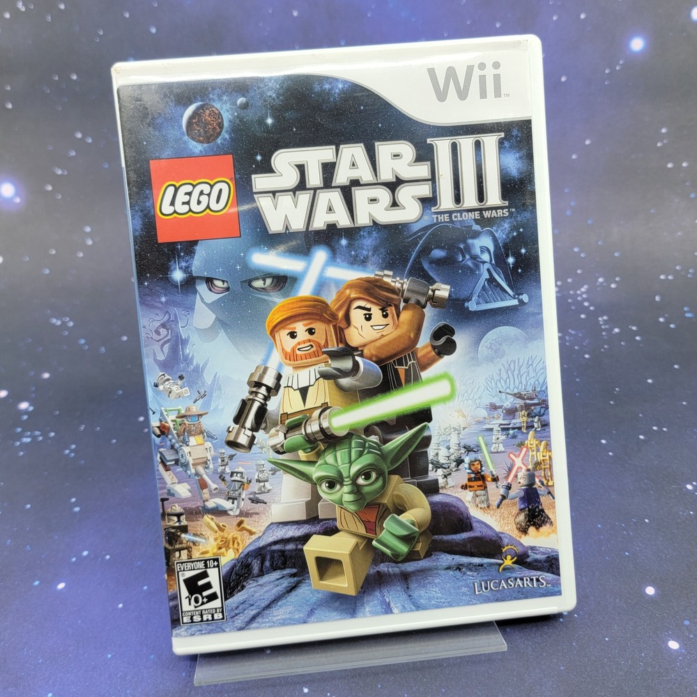 LEGO Star Wars III The Clone Wars Nintendo Wii CIB Complete with Manual